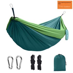 Farblich passende Outdoor-Camping-Doppelverkaufs-Camping-Hängematte aus überrollsicherem Nylon