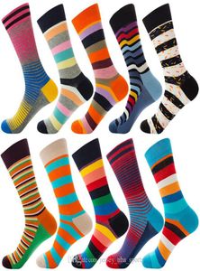 21 Stripe Colorful Designer Cotton Happy Socks for Women Outdoor Sports Mens Dress Socks 10 Styles Breathable Novelty Cool Mid Sto6166394