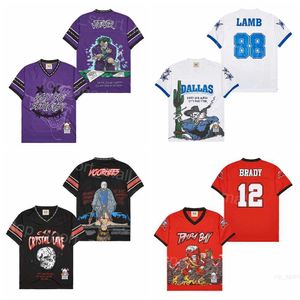 Moive Football Brand X Jerseys Americas Team 88 Lamb Camp Crystal Lake Jason Black Voorhees Pirate inタンパベイレッド12ブレイ