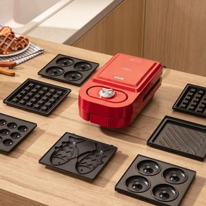 Andra köksverktyg 650W Electric Sand Machine Timed Waffle Maker Toaster Baking Takoyaki Pancake Donuts Sandera Breakfast 220v 231118