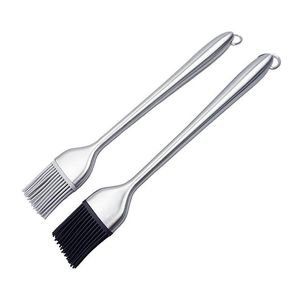 Bbq Tools Accessories 304 Stainless Steel Oil Brush High Temperature Resistant Sile Brushes Head Household Baking Barbecue Dhgarden Dh1Bn