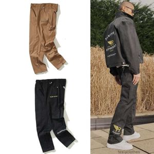 Tasarımcılar Sıradan Pantolon Street Giyim Jogger Pantolon Swearpants American Style Cadde Crrespresentclo Üç -Boyutlu Slogan Nakış İşi Takım elbise fermuar Pan