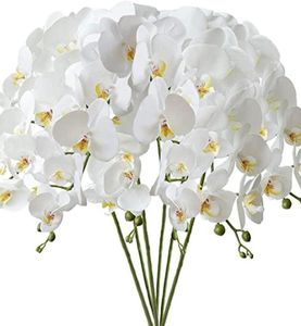 Dekorativa blommor kransar konstgjord blomma 45cm173939 lång stam faux orkidé falsk för hem vardagsrum sovrum dekor ar8153389