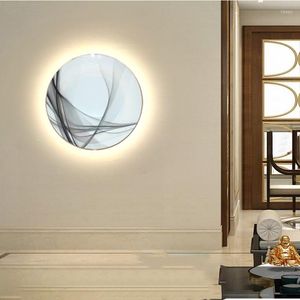 Wall Lamp The Ceramic Disc Bedroom LED Ceiling Lights Living Room Dining Lighting Creative Front And Rear