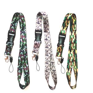 Keychains IN 1 Camouflage Pattern Neck Strap Lanyards ID Badge Card Holder Keychain Mobile Phone Gift Ribbon Webbing NecklaceKeychains