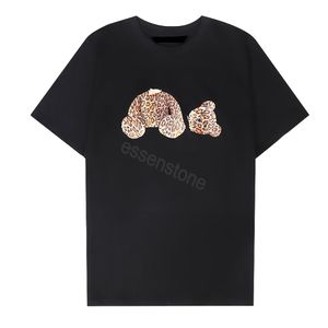 23SS Summer Mens Palmss Angels T Shirt Cotton Bear Short Sleeve Print Outfit Tracksuit Leisure Beach Snabbtorkning Summer Set London Streetwear Angels Tees S-2XL