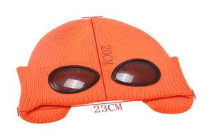 Lã de malha óculos gorro esportes boné lazer térmico quente outono inverno chapéu calor keeper orelha neve frio protetor novo n132746597