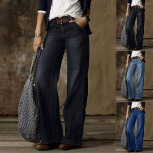 Jeans femininos Corduroys Mulheres Mulheres Retro Fashion Fashion Casual perna reta Jaqueta gráfica larga
