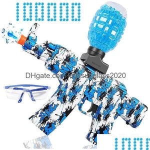 Gun Toys Electric Gel Ball Blaster Fl Splatter Blasters With 10000 Water Bead Rechargeable Battery Powered Shoot Up To 65 Dr Dhsm4