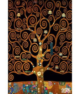 Berömda Gustav Klimt Arts under Tree of Life Handmålade oljemålningar Canvas Reproduktion Heminredning3977808