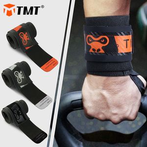 Elbow Knee Pads TMT 2PCS Limited Edition Wrist Brace Wrap Support Strap Wristband Bandage för gymmet Vikt Dantell Fitness Training Carpal Tunnel 230418