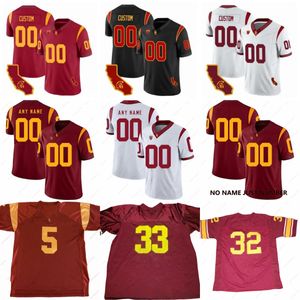 2023-24 Custom 7 Кален Баллок NCAA USC Trojans Футбольная майка Смит-Шустер Поламалу Уильямс Сент-Браун Джонс II Сио Мэтьюз Палмер 1 Захария Бранч