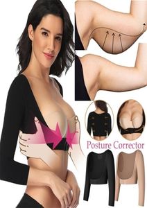 Waist Tummy Shaper Upper Arm Post Slimmer Compression Sleeves Posture Corrector Tops Shapewear for Women Slimming Vest 2209293042745