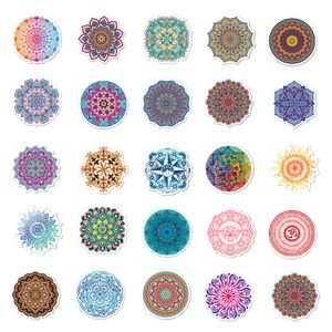 50pcs-pacote lindos adesivos de mandala adesivos de parede adesivos de vinil por atacado laptops à prova d'água de scrap.