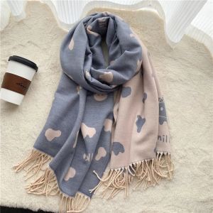 designer scarf designers make good cashmere scarf 2024 new brand winter men and women long scarf classic plaid cape warm designer scarf for women silk scarf