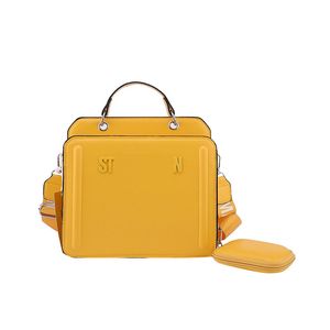 レディース・ザ・トート・バッグ有名なデザイナークールな実用的な大容量肩のハンドバッグ女性コイン財布クロスボディカジュアルスクエアPUバッグ