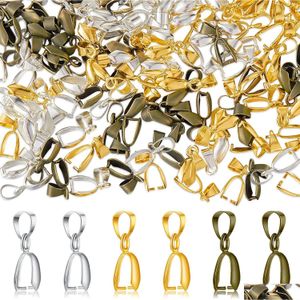 CLASPS HOOKS 100st/Lot Metal Pinch Clip CLASP BAIL Finish Halsband Pendant Claw Hook Connectors Accessories Findgings For Jewelry DHQ5P