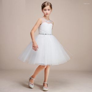 Mädchen Kleider Blume Prinzessin Rock Weibliche Kinder Hochzeit Abend Frühling Und Herbst Kleine Brautjungfer Kleid