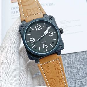 Orologi Uomo Orologio meccanico automatico Campana Pelle marrone Cintura in caucciù Ross nero Orologio da donna di lusso Orologio da polso di alta qualità