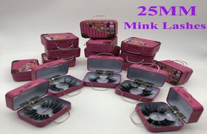 Stil 25mm 3D Mink Kirpikler Uzun Dramatik 100 Mink Kirpik Makyaj 5d Mink Kum Rezpes Kalın Uzun Yanlış Kirpikler Kirpik Exten4587059