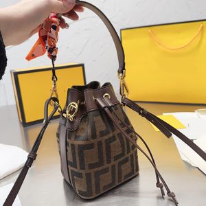 Bucket Bag Canvas Crossbody Luxury Designer Brand Bags Fashion Shoulder Handbags High Quality Women Letter Purse Phone Wallet Metallic artwork