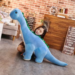 Plush Dolls 50 100cm Colorful Giant Dinosaur Toys Stuffed Tanystropheus Children Kids Gifts Birthday Christmas Brinqedos 230418