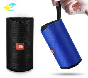 Vitog TG113 Kablosuz Bluetooth Dış Hoparlör Su Geçirmez Taşınabilir Kablosuz Sütun Hoparlör Kutusu Desteği TF Kart FM Radyo Aux In1534735