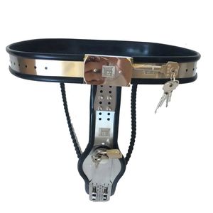 Cintura di castità femminile in acciaio inossidabile con serratura a forma di T / Y Doppi fili Mutandine Strapon Harness BDSM Bondage Giocattoli del sesso Donne