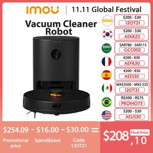Outra organização de limpeza IMOU Robotic Selfempty Vacuum Cleaner Robot Sweeper Aspirador Friegasuelos Home Appliance Fast 231118