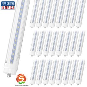 X25 T8 FA8 Single Pin LED-rörlampor 8ft 45W 4800lm glödlampor SMD 2835 2400mm 8feet LED-lysrörslampor 85-265V