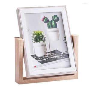 Frames Nordic Simple Wooden Mirror Pgoto Frame Picture Living Room Bedroom Home Decor Modern 6 Inch 7 Art