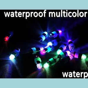 Parti Dekorasyon Waterpoof Mini LED Işık Kağıt Fener Balon Dalgıç Işıklar Lamba Çiçek Vazolar Kase Noel Dekor Dr Dhtbv