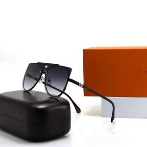 Modne okulary przeciwsłoneczne dla mężczyzn i kobiet kwadratowe rama v designerskie okulary przeciwsłoneczne unisex Uv400 Ochrona złota szklanki okularowe okulary lunety z pudełkiem