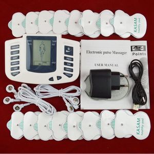 その他のマッサージアイテムTlinna Healthy Care Full Body Tens Acupuncuncuture Electric Therapy Massager Meridian理学療法マッサージャー装置マサージャー230419