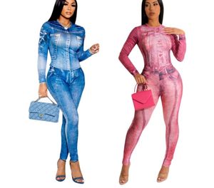 Tute da donna Set sportivo 2 pezzi Abbigliamento da casa Lettera Due pezzi Completi coordinati Pantaloni aderenti Completi Festival Leggings di marca screma vestiti