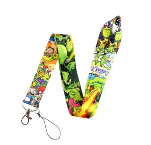 Designer KeyChain Movie Anime Mobiltelefonfodral Rems Cool Lanyard för nyckelkedja ID Badge Holder KeyCord Diy Hang Rope Neckband Mobiltillbehör