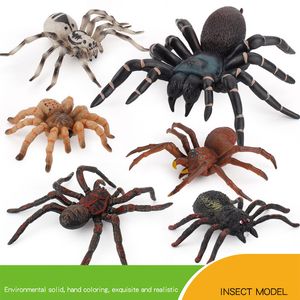 Halloween Party Decorations Simulated Spider Figures Wild Animals Toys Model Surprise Action Figure Gift For Kids Realistic Tarantula Figures Heminredning