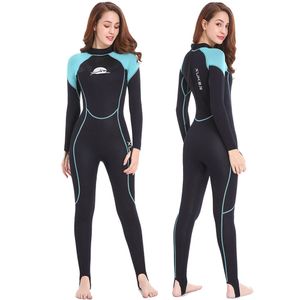 Swim Wear Damen-Neoprenanzüge aus 2 mm Neopren, Ganzkörper-Neoprenanzug zum Tauchen, Schnorcheln, Surfen, Schwimmen, Kanufahren in kaltem Wasser, Reißverschluss am Rücken, 230418