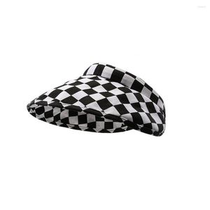 Wide Brim Hats Stylish Plaid Print Sun Hat With - Perfect For Protection Gardening And Outdoor Activities Women