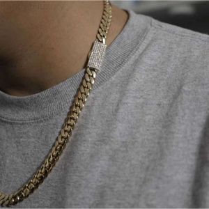 Solid Gold Chains Miami Cuban 10K 14k Real 7mm 8mm 9mm 10mm 11mm 12mm Fedex försäkrad frakt i Nordamerika Signer Men's smycken