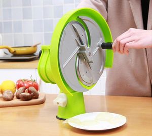 affettatrice manuale multifunzione per verdure, affettatrice per frutta, macchina per uso domestico, limone, mela, zenzero, cucina, cetriolo, patate, ananas, affettatrice L2225337