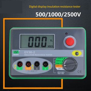 DY30-2 Auto Range Medidor de resistência de isolamento digital Testador Megometro 2500V 20G Ohm