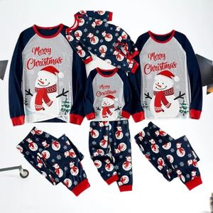 Passende Familien-Outfits, Frohe Weihnachten-Outfit, Cartoon-Druck, niedliche weiche Nachtwäsche, Eltern-Kind-Zweiteiler, Baby-Strampler, warmes Pyjama-Set 231118