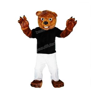 Halloween Brown Bear Mascot Costume Cartoon Temat Charakter karnawał unisex dorosłych rozmiar strój świąteczny strój dla mężczyzn kobiety