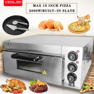 Bakning av konditoriverktyg Xeoleo Electric Pizza Oven Commercial Machine Baker 13 tum 350 graders toast brödtillverkare kakor hem kaka pumpa paj 231118