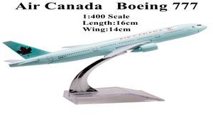 1400 Air Canada Plane Model 16cm Boeing 777 Model metalowy Model Model Model Aircraft Toy Fabirc