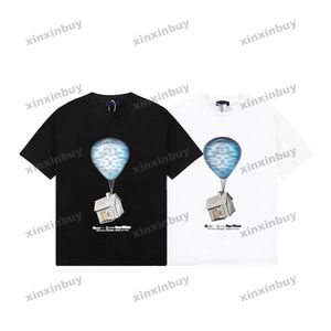 Xinxinbuy Men Designer Tee T Shirt 23SS Balon House Wzór druku