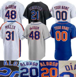 2023 Beyzbol Pete Alonso Jersey NY Starling Marte Francisco Lindor Justin Verlander Jacob DeGrom Carlos Correa Luis Guilorme Max Scherzer Brandon Nimmo Forma