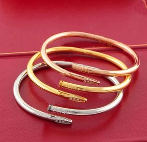 Love Gold Bracelet Nail bracelet Designer bracelet for women Male stainless steel alloy armband High pressure bracelet Gold plated silver Rose Jewelry diamond