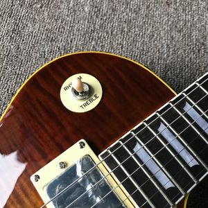 2024 Custom Shop, сделано в Китае, стандартная электрогитара высокого качества, накладка на гриф, защита, хромированная фурнитура, бесплатная доставка